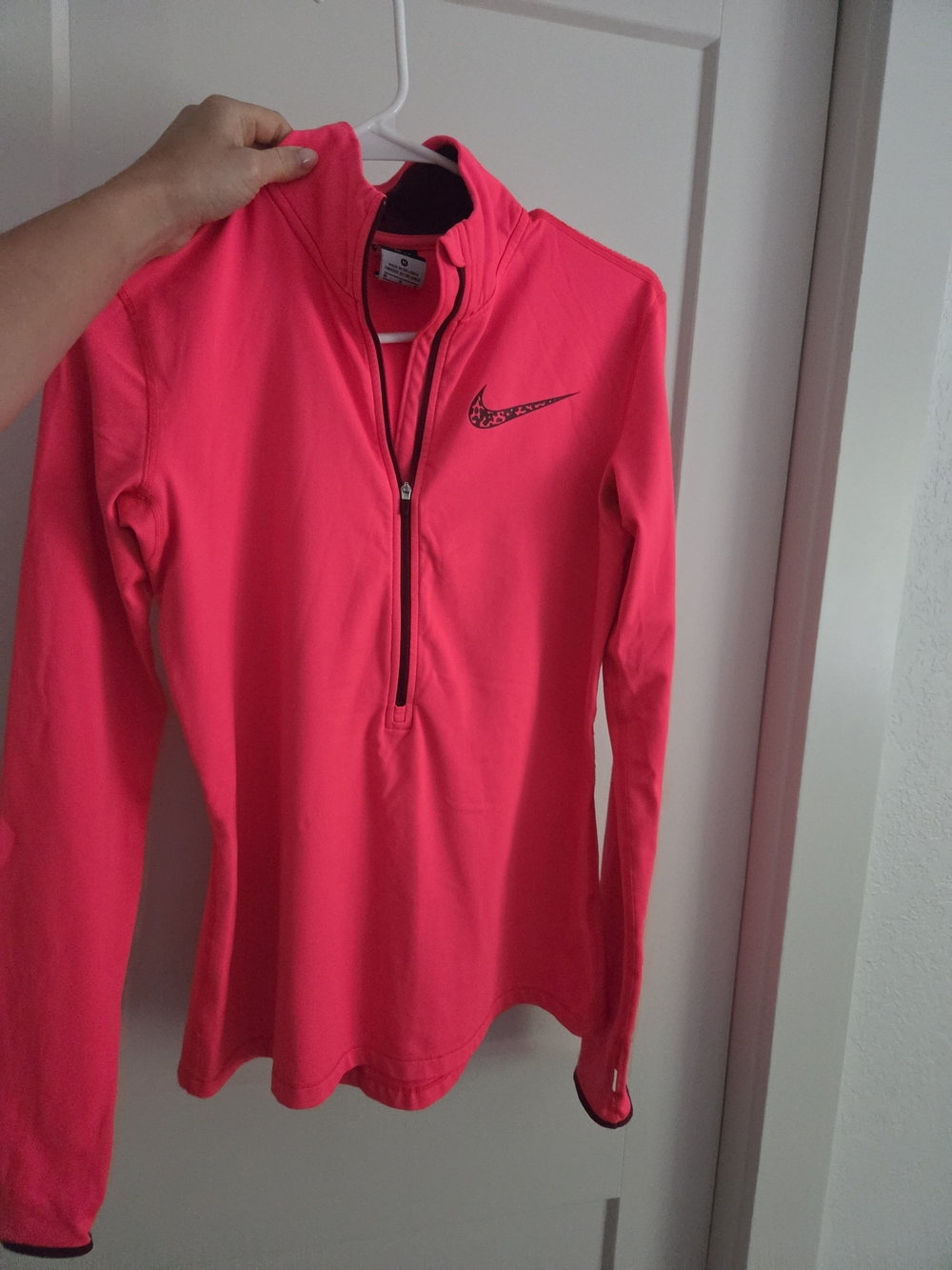 Nike Hot Pink Quarter-Zip Training Top